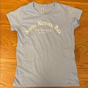 Acadia National Park Kids Light Blue T-Shirt